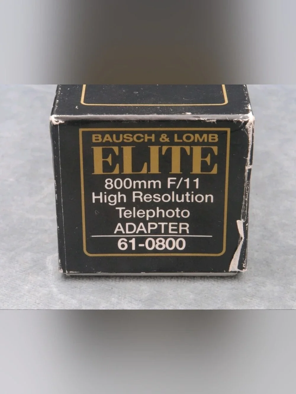 BAUSCH & LOMB ELITE 77 800MM F/11 HIGH RESOLUTION TELEPHOTO ADAPTER IN BOX